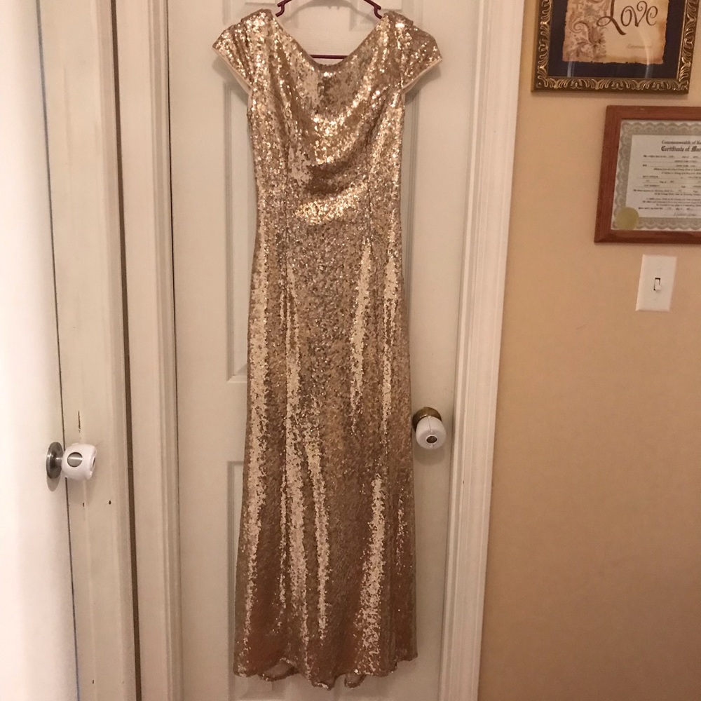 Gold dress